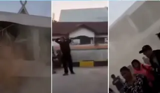 Video Detik-Detik Gedung Pelabuhan Maumere Ambruk Saat Gempa M7,7 Guncang Flores