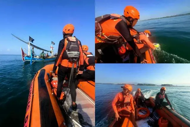 WNA Inggris Hilang Terseret Arus di Pantai Tembles, Tim SAR Kerahkan Rubber Boat hingga Drone Thermal