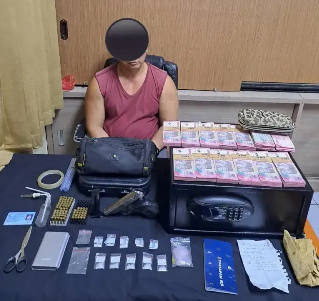 Selain Sabu, Polisi Temukan Senjata Api Makarov dan Rp 150 Juta Tunai di Rumah Pria Gianyar Ini