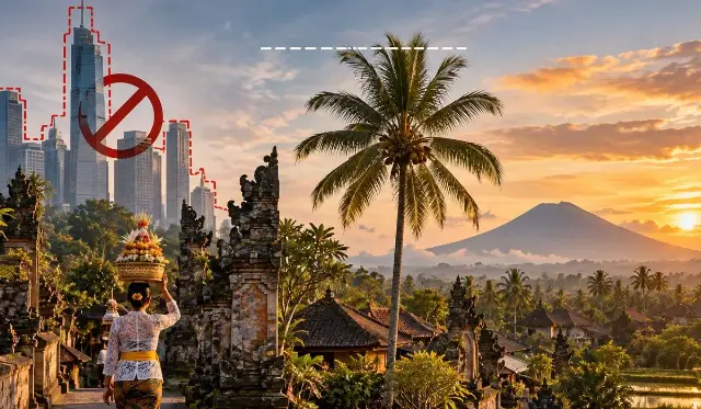 Alasan Bangunan di Bali Tak Boleh Lebih Tinggi dari Pohon Kelapa